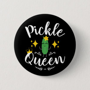Bóton Redondo 5.08cm Picles Queen Women Pickles Lover