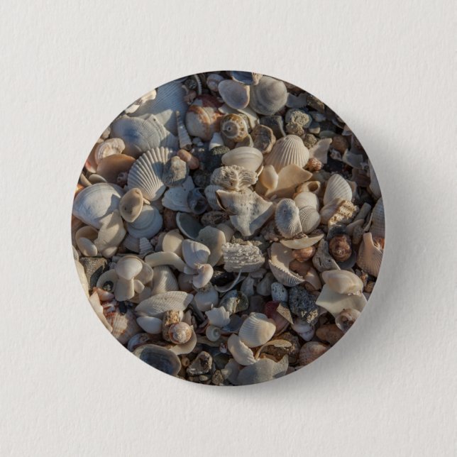 Bóton Redondo 5.08cm Pilha dos Seashells (Frente)
