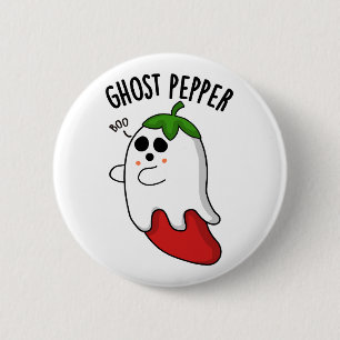Bóton Redondo 5.08cm Pimenta Ghost Piada Engraçada de Chili