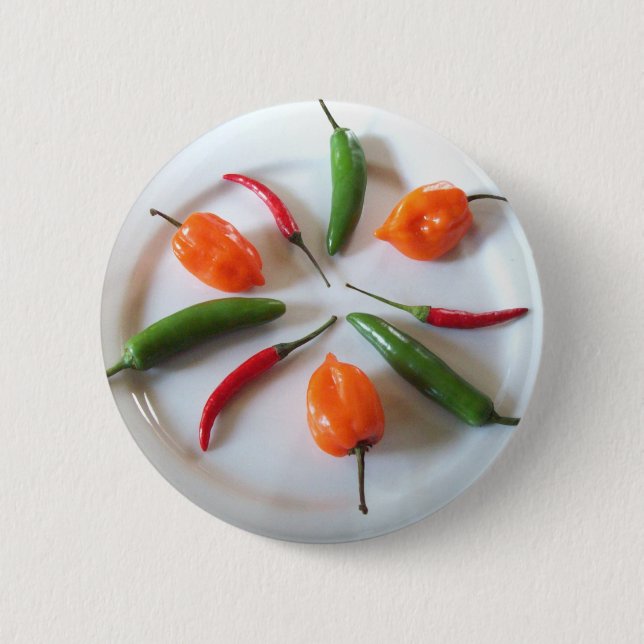Bóton Redondo 5.08cm Pimentos 2 (Frente)