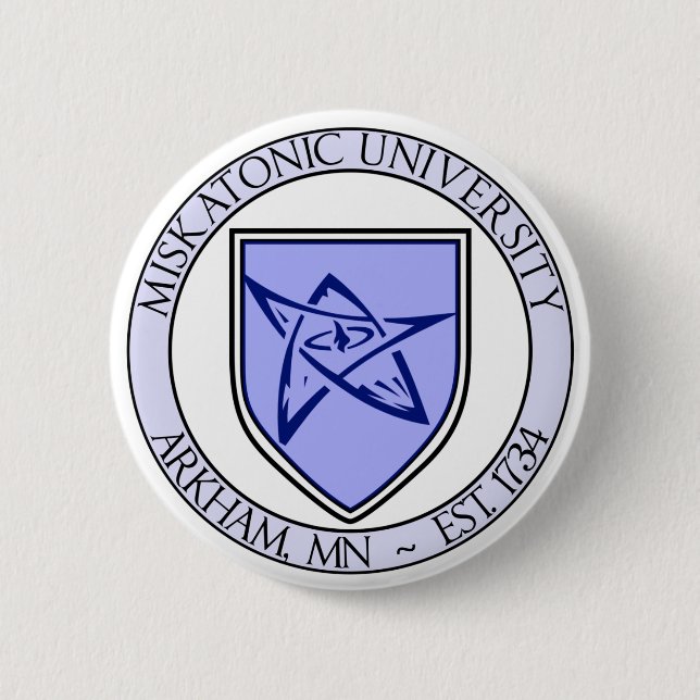 Bóton Redondo 5.08cm Pin 2" da universidade de Miskatonic (Frente)