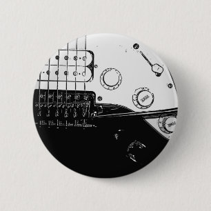 Bóton Redondo 5.08cm Pin da guitarra elétrica