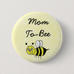 Bóton Redondo 5.08cm Pin das mamães do chá de fraldas da Mamã-À-Abe