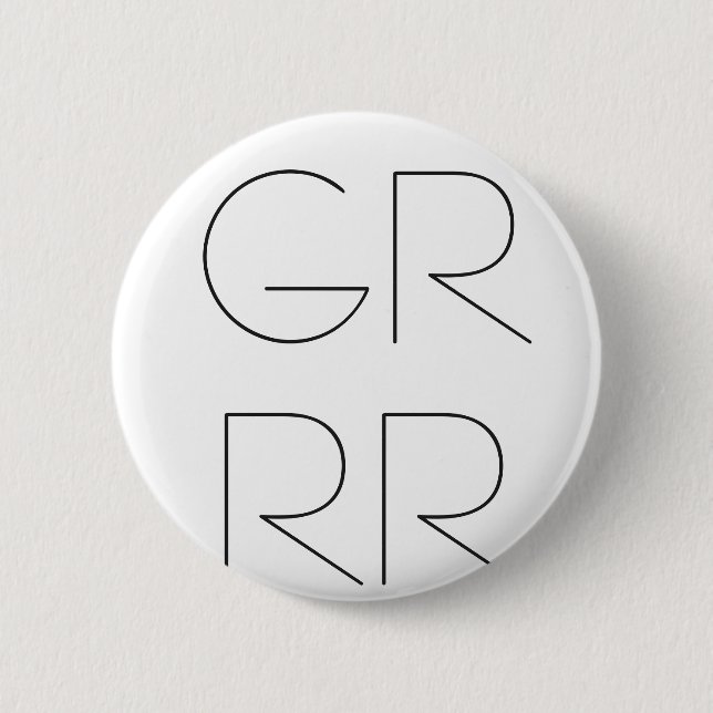 BÓTON REDONDO 5.08CM PIN DE "GRRR" (Frente)