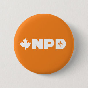 Bóton Redondo 5.08cm Pin de Quebeque NDP
