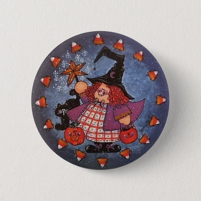 Bóton Redondo 5.08cm Pin do botão de Witchy Poo (Frente)