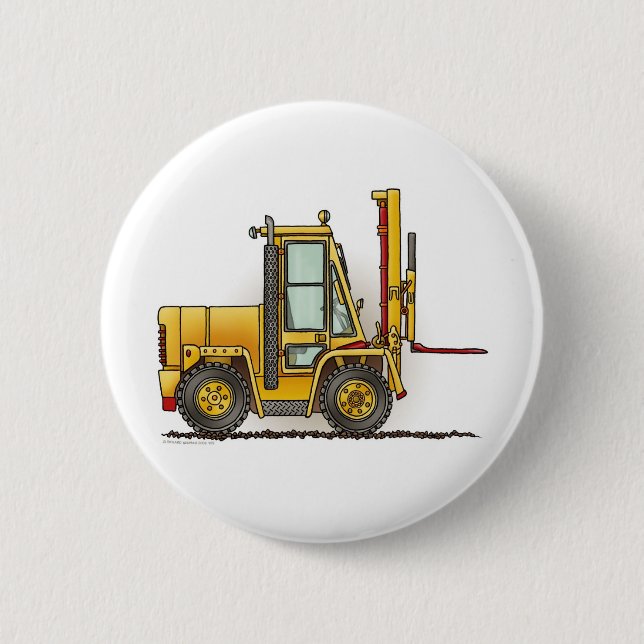 Bóton Redondo 5.08cm Pin do botão do caminhão de empilhadeira (Frente)