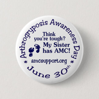 Bóton Redondo 5.08cm Pin do dia da consciência de AMC - irmã resistente