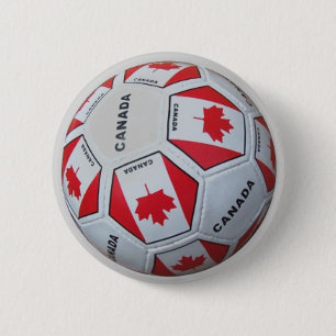 BÓTON REDONDO 5.08CM PIN DO FUTEBOL DE CANADÁ