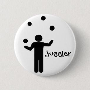 Bóton Redondo 5.08cm Pin do Juggler