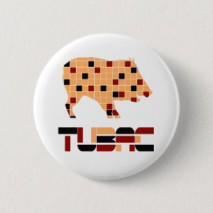 Bóton Redondo 5.08cm Pin do mosaico de Tubac Javelina