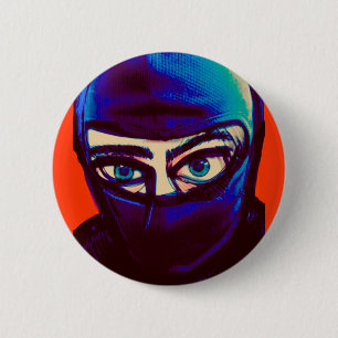 Bóton Redondo 5.08cm Pin Ninja