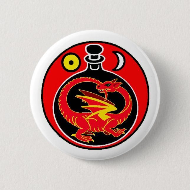 Bóton Redondo 5.08cm Pin-No crachá - a alquimia (Frente)