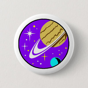 Bóton Redondo 5.08cm Pin-No crachá - cosmologia