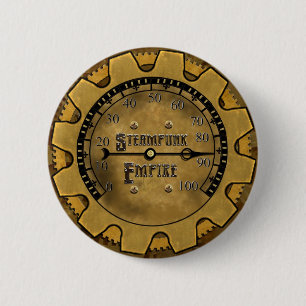 Bóton Redondo 5.08cm Pin oficial do império de Steampunk