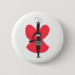 Bóton Redondo 5.08cm Pin vermelho/preto da celebridade Pseudo de SBM do