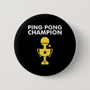 Bóton Redondo 5.08cm Ping Pong Champion para campeões de Tênis Mesa
