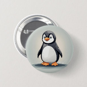 Bóton Redondo 5.08cm Pinguim adorável