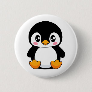 Bóton Redondo 5.08cm Pinguim Cujo