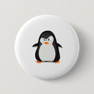 Bóton Redondo 5.08cm Pinguim irritado