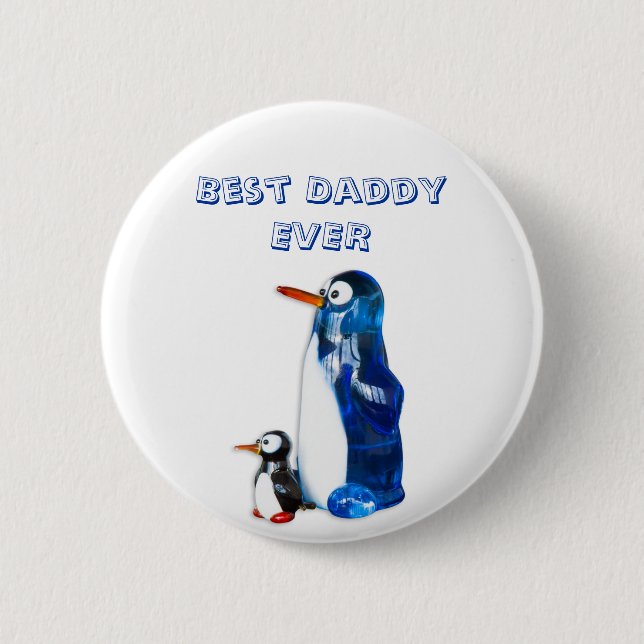 Bóton Redondo 5.08cm Pinguins engraçados (Frente)