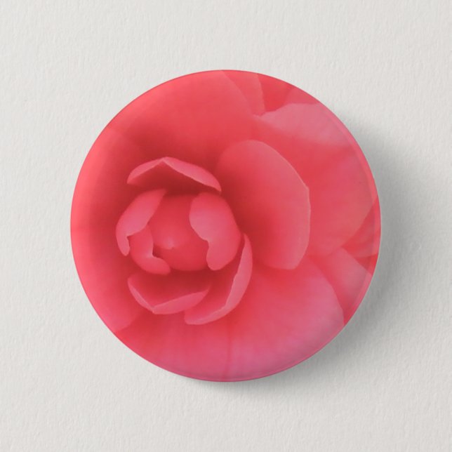 Bóton Redondo 5.08cm Pink Camellia (Frente)