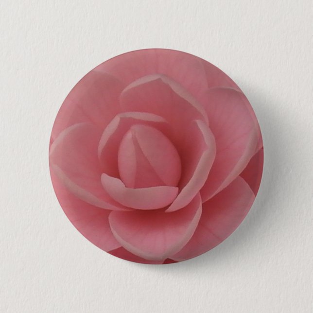 Bóton Redondo 5.08cm Pink Camellia (Frente)
