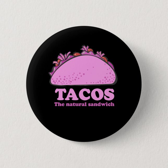 BÓTON REDONDO 5.08CM PINK TACOS (Frente)
