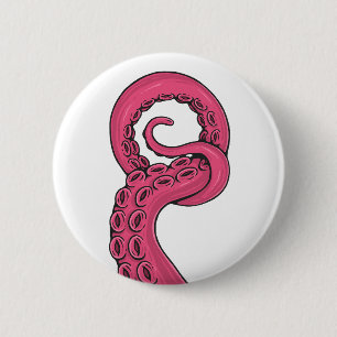 Bóton Redondo 5.08cm Pink Tentacle