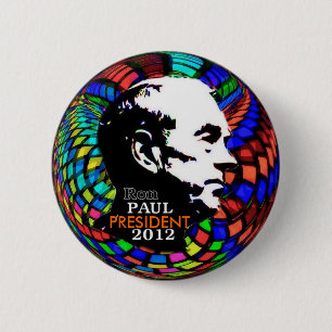 Bóton Redondo 5.08cm Pino 2012 psicadélico de Ron Paul