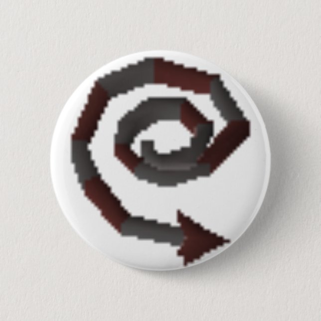 Bóton Redondo 5.08cm Pino abissal do chicote (Frente)