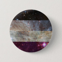 Bóton Redondo 5.08cm Pino assexuado da bandeira da nebulosa