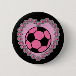 Bóton Redondo 5.08cm Pino da bola de futebol do encanto