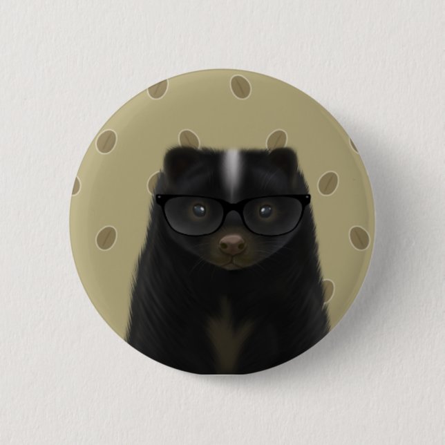 Bóton Redondo 5.08cm Pino da jaritataca (Frente)