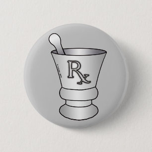 Bóton Redondo 5.08cm Pino de argamassa e de estacas