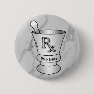 Bóton Redondo 5.08cm Pino de argamassa e de estacas