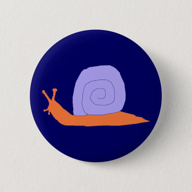 Bóton Redondo 5.08cm Pino de caracol roxo e laranja (Frente)