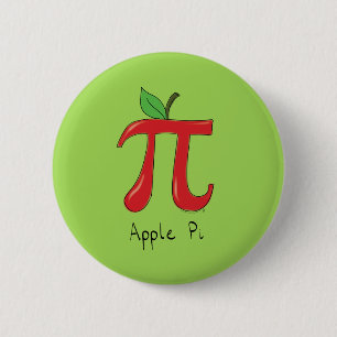 Bóton Redondo 5.08cm Pino do Botão Pi Mágico de Matemática da Apple Pi