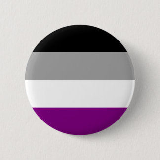 Bóton Redondo 5.08cm Pino do Botão Sinalizador do Orgulho Asexual