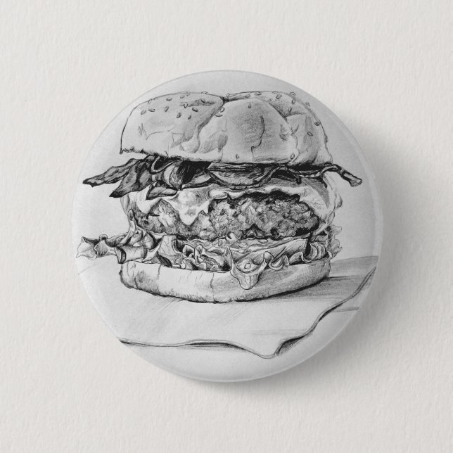 Bóton Redondo 5.08cm Pino do Burger (Frente)