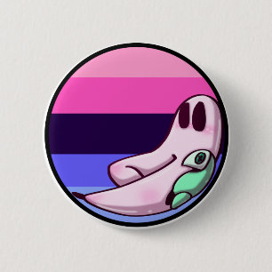 Bóton Redondo 5.08cm Pino do Orgulho Noturno Omnisexual Freshno