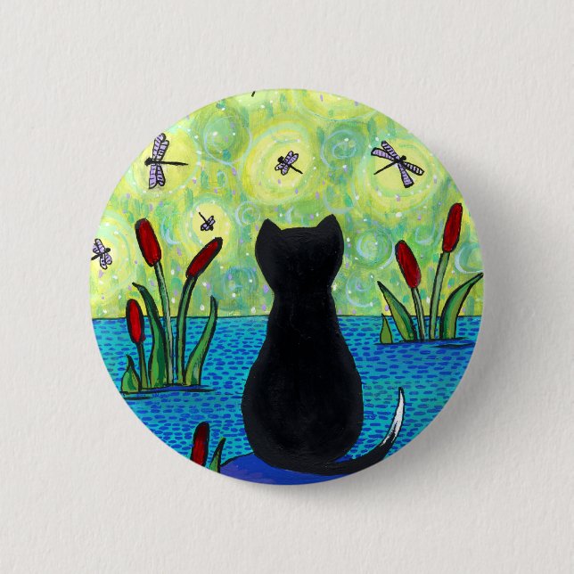 Bóton Redondo 5.08cm Pino do sonhador da libélula (Frente)