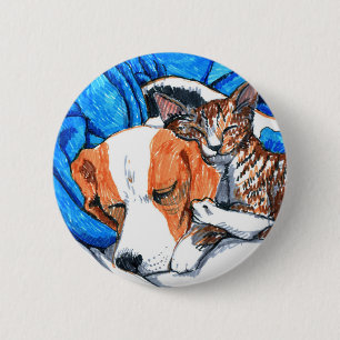 Bóton Redondo 5.08cm Pino dos Amigos de Emergência Animal dos Animais d