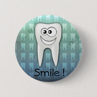 Bóton Redondo 5.08cm Pino legal do higienista dental do sorriso