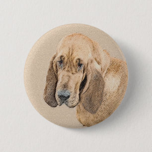 Bóton Redondo 5.08cm Pintura de galhões - Arte de Cachorro Original