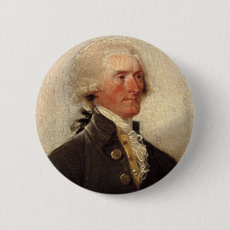 Bóton Redondo 5.08cm Pintura rústica de Thomas Jefferson