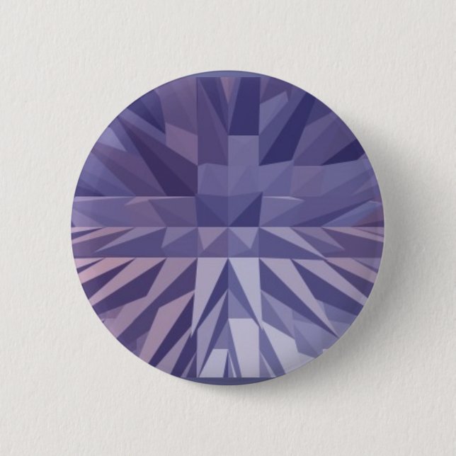 Bóton Redondo 5.08cm Pirâmides roxas Pinback (Frente)