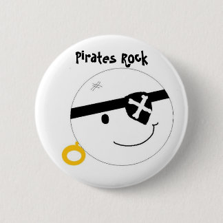 Bóton Redondo 5.08cm Piratas Rock