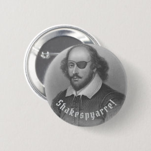 Bóton Redondo 5.08cm Pirate Shakespeare -