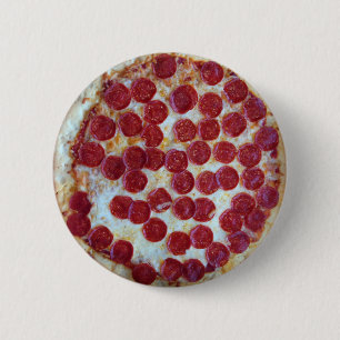 Bóton Redondo 5.08cm Pizza de Pepperoni